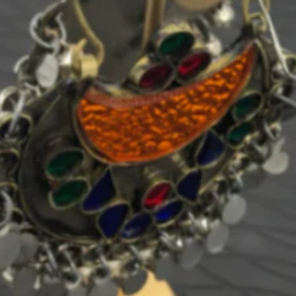 Tribal Kuchi Handmade Hoop Earrings - Picture 2 of 8